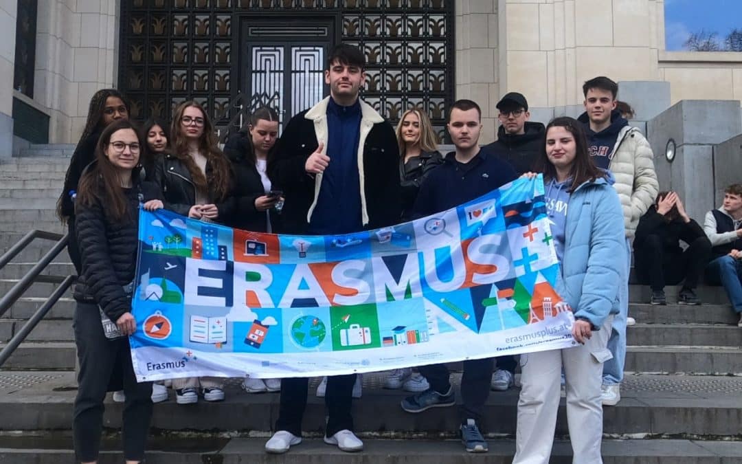 Erasmus+ Schüler*innen in Brüssel